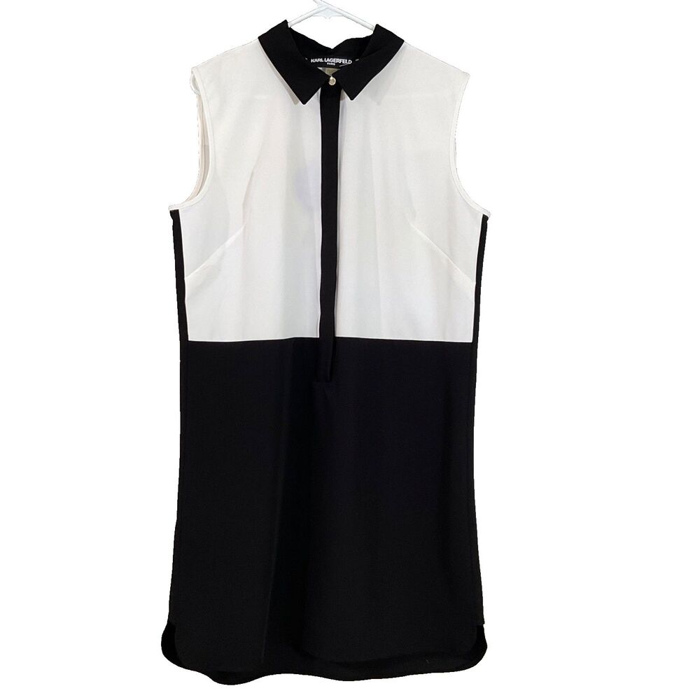 NWOT Karl Lagerfeld Paris Shift dress women’s sz. 12 color block Sleeveless